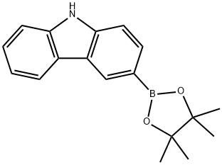 3-(4,4,5,5-tetraMethyl-1,3,2-dioxaborolan-2-yl)-carbazole Structure