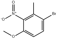 1-Бром-4-метокси-2-метил-3-нитробензол структурированное изображение