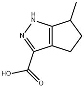 1,4,5,6-테트라하이드로-6-메틸-3-사이클로펜타피라졸카르복실산 구조식 이미지