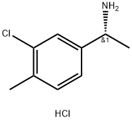 (R)-1-(3-Chloro-4-Methylphenyl)ethanaMine hydrochloride Structure
