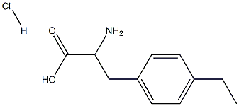 2-AMINO-3-(4-ETHYLPHENYL)PROPIONIC ACID HYDROCHLORIDE Structure