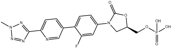 Tedizolid Phosphate 구조식 이미지