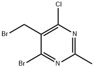 4-BroMo-5-(broMo메틸)-6-클로로-2-메틸피리미딘 구조식 이미지