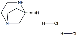 (R)-1,4-Diazabicyclo[3.2.1]octane dihydrochloride Structure