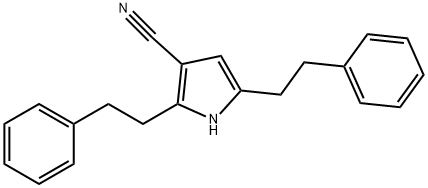 2,5-Diphenethyl-1H-pyrrole-3-carbonitrile Structure