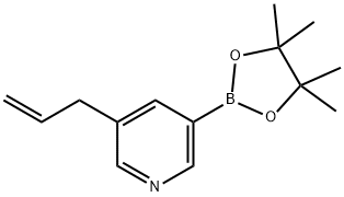 3-(2-Propen-1-yl)-5-(4,4,5,5-tetraMethyl-1,3,2-dioxaborolan-2-yl)-pyridine Structure