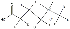 N-TriMethyl-γ-aMinobutyric Acid-d9 Chloride Structure