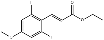 (2E)-3-(2,6-Difluoro-4-Methoxyphenyl)-2-propenoic Acid Ethyl Ester Structure