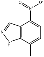 7-Метил-4-нитро-1H-индазол структурированное изображение