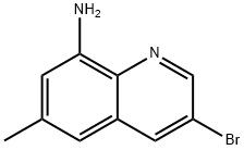 3-broMo-6-Methylquinolin-8-aMine Structure
