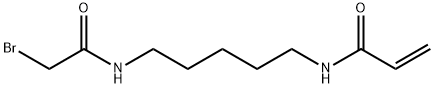 2-PROPENAMIDE,N-[5-[(BROMOACETYL)AMINO]PENTYL]- Structure