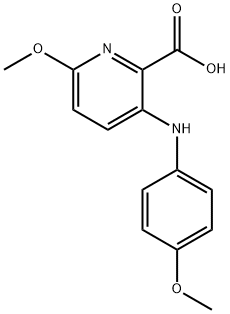 6-Methoxy-3-((4-Methoxyphenyl)aMino)picolinic acid Structure