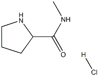 N-메틸-2-피롤리딘카르복사미드HCl 구조식 이미지