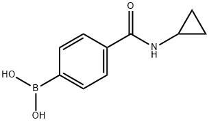 4-(CyclopropylcarbaMoyl)phenylboronic Acid 구조식 이미지
