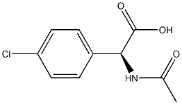 (S)-2-acetaMido-2-(4-chlorophenyl)aceticacid 구조식 이미지