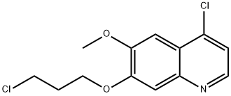 4-클로로-7-(3-클로로프로폭시)-6-메톡시퀴놀린 구조식 이미지