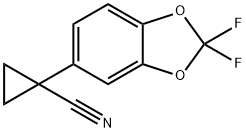 1-(2,2-디플루오로벤조[d][1,3]디옥솔-5-일)시클로프로판카르보니트릴 구조식 이미지