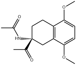 (R)-N-(2-Acetyl-1,2,3,4-tetrahydro-5,8-dimethoxy-2-naphthalenyl)acetamide Structure