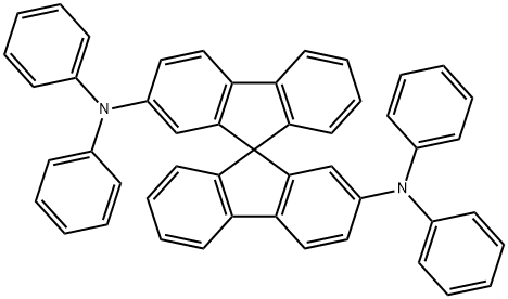 스피로-BPA,2,2'-비스(N,N-디페닐-아미노)9,9-스피로-비플루오렌 구조식 이미지