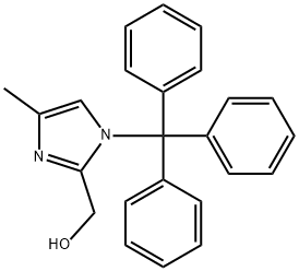 (4-Methyl-1-trityl-1H-iMidazol-2-yl)Methanol Structure