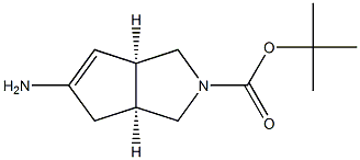 cis-5-AMino-2-Boc-헥사하이드로-사이클로펜타[c]피롤 구조식 이미지