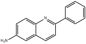 2-페닐-6-아미노퀴놀린 구조식 이미지