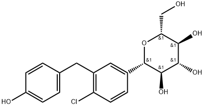 ((2R,3S,4R,5R,6S)-6-(4-chloro-3-(4-((S)-tetrahydrofuran-3-yloxy)benzyl)phenyl)-3,4,5-trihydroxytetrahydro-2H-pyran-2-yl)Methyl acetate 구조식 이미지