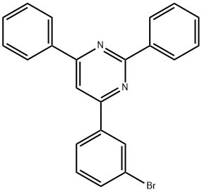 4-(3-Bromophenyl)-2,6-diphenylpyrimidine 구조식 이미지