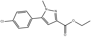 에틸-n-메틸-5-(4-클로로페닐)-피라졸-3-카르복실레이트 구조식 이미지