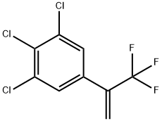 1,2,3-trichloro-5-(3,3,3-trifluoroprop-1-en-2-yl)benzene 구조식 이미지
