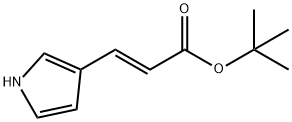 (E)-tert-butyl 3-(1H-pyrrol-3-yl)acrylate Structure