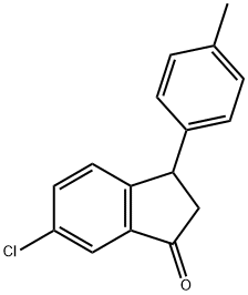 6-Chloro-3-(p-tolyl)-2,3-dihydro-1H-inden-1-one Structure