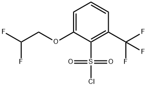 2-(2,2-디플루오로에톡시)-6-(트리플루오로메틸)벤젠-1-술포닐클로라이드 구조식 이미지