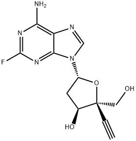 4'-ethynyl-2-fluoro-2'-deoxyadenosine Structure