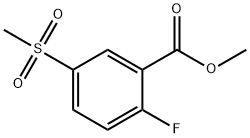 Benzoic acid, 2-fluoro-5-(Methylsulfonyl)-, Methyl ester Structure