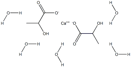 칼슘L-락테이트수화물 구조식 이미지