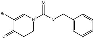 Benzyl 5-broMo-4-oxo-3,4-dihydropyridine-1(2H)-carboxylate 구조식 이미지