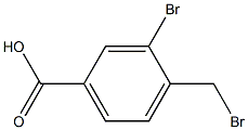 3-브로모-4-(브로모메틸)벤조산 구조식 이미지