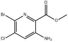 Methyl 3-aMino-6-broMo-5-chloropicolinate Structure