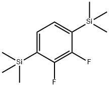(2,3-디플루오로-1,4-페닐렌)비스(트리메틸실란) 구조식 이미지
