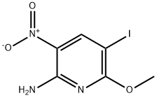 5-Iodo-6-Methoxy-3-nitro-pyridin-2-ylaMine Structure