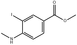 메틸3-요오도-4-(메틸아미노)벤조에이트 구조식 이미지