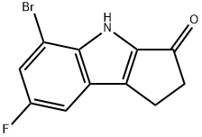 5-broMo-7-fluoro-1,2-dihydrocyclopenta[b]indol-3(4H)-one Structure