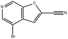 4-BroMothieno[2,3-c]pyridine-2-carbonitrile Structure