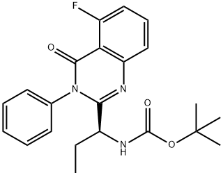 870281-85-9 (S)-tert-butyl (1-(5-fluoro-4-oxo-3-phenyl-3,4-dihydroquinazolin-2-yl)propyl)carbaMate