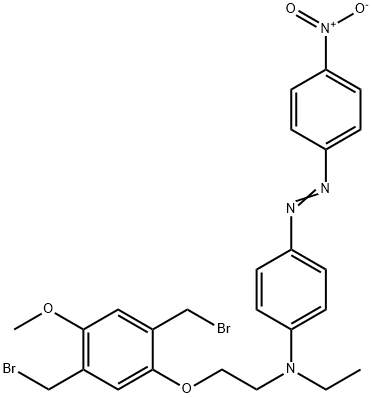 2,5-BIS(BROMOMETHYL)1-METHOXY-4-(O-DISP& Structure