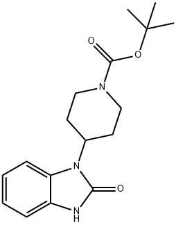 4-(2-oxo-2,3-dihydro-1H-benziMidazol-1-yl)-piperidine-1-carboxylic acid tert-butyl ester Structure