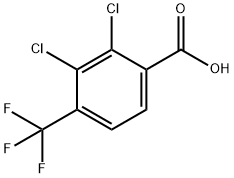 2,3-Dichloro-4-(trifluoromethyl)benzoic acid 구조식 이미지