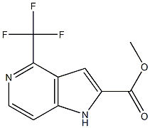 methyl 4-(trifluoromethyl)-1H-pyrrolo[3,2-c]pyridine-2-carboxylate 구조식 이미지