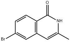 6-BroMo-3-메틸이소퀴놀린-1(2H)-온 구조식 이미지